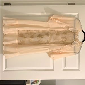 BCBG Maxazria cream dress
